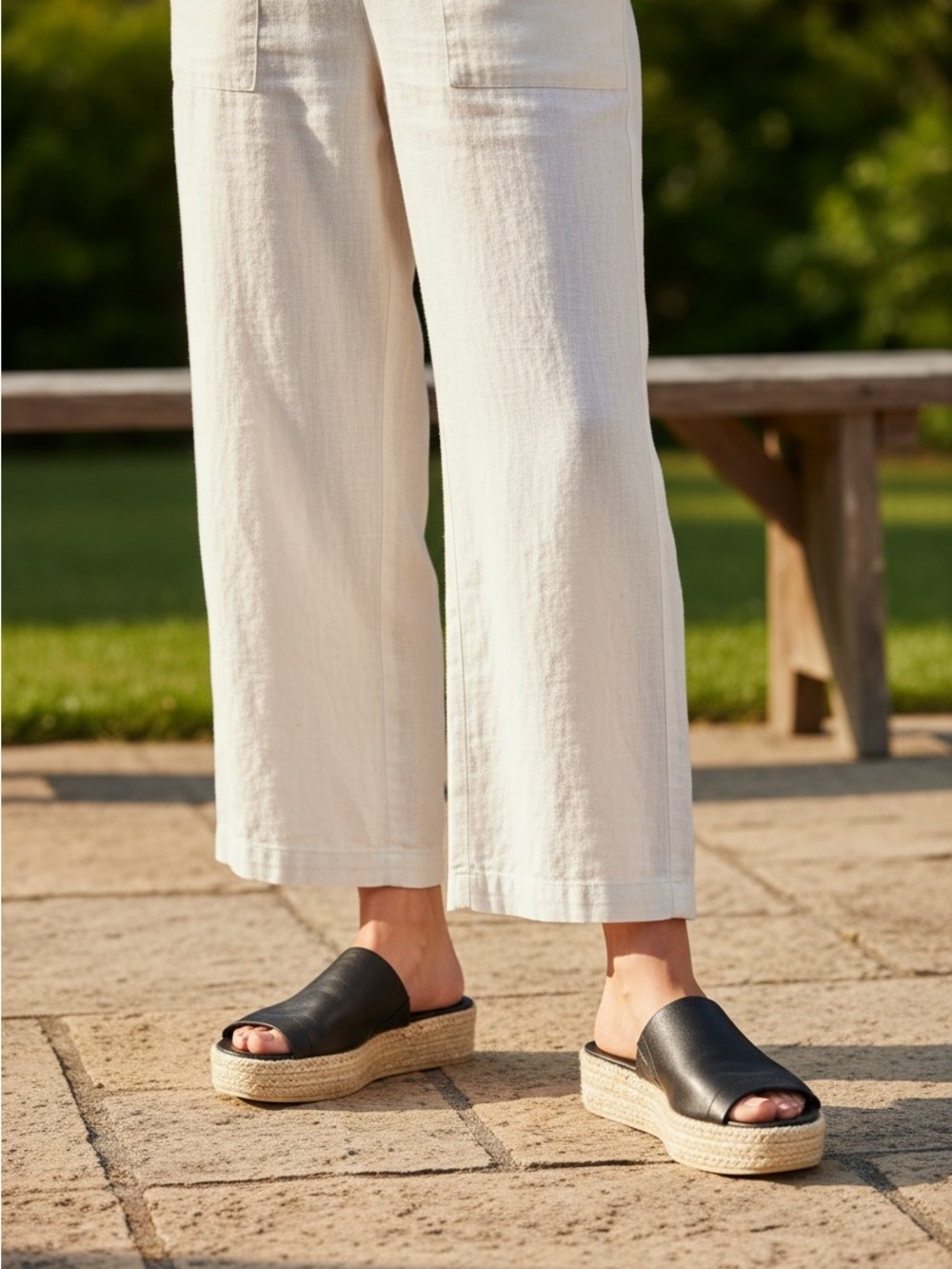 VINCE Solana-3 Espadrille Platform Slide, 9 - Picture 6 of 6